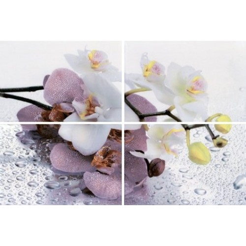 Terracotta.pro Панно Alba Orchid (из 4-х плиток) 40x60 AL-P-ORC