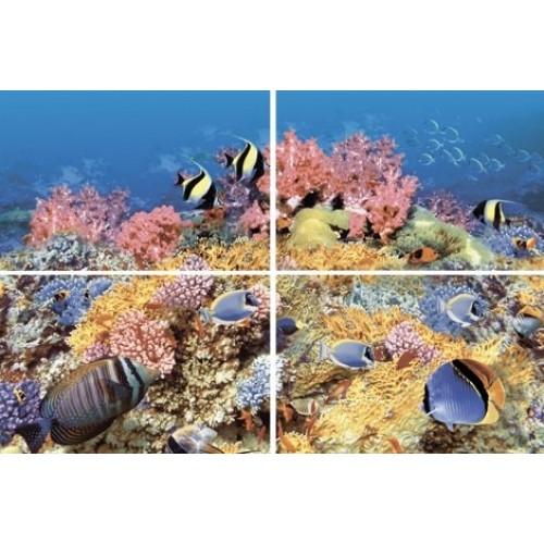 Terracotta.pro Панно Alba Reef-1 (из 4-х плиток) 40x60 AL-P-RF1