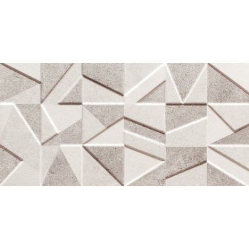 Tubadzin Плитка Bellante grey geo STR 29,8x59,8 