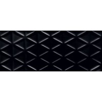 Плитка Senza geo black STR 29,8x74,8