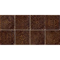 Декор Tinta brown (микс из 8-ми рисунков) 14,8x14,8