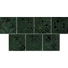 Tubadzin Декор Tinta green (микс из 7-ми рисунков) 14,8x14,8