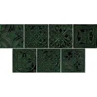 Декор Tinta green (микс из 7-ми рисунков) 14,8x14,8