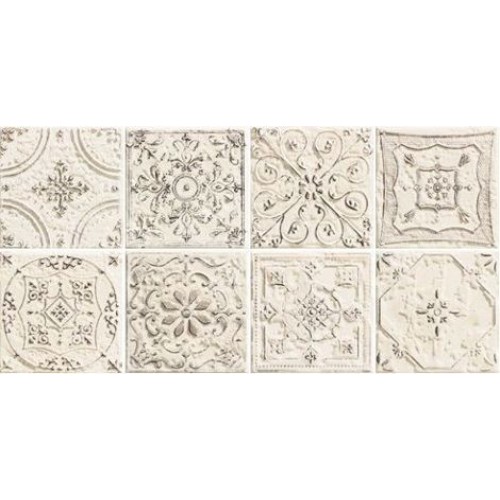 Tubadzin Декор Tinta white (микс из 8-ми рисунков) 14,8x14,8 