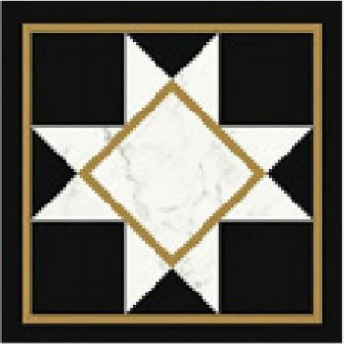 Villeroy & Boch Декор Victorian Marble Black-White 20x20 K1222MK9K0