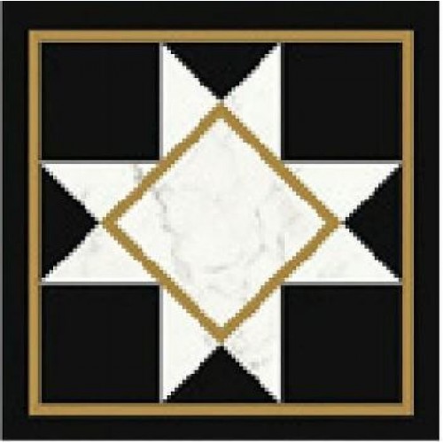 Villeroy & Boch Декор Victorian Marble Black-White 20x20 K1222MK9K0