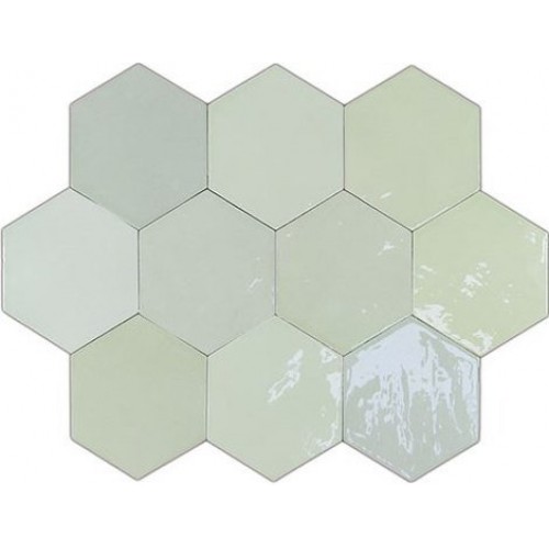 WOW Плитка Zellige Hexa Mint 10,8x12,4 