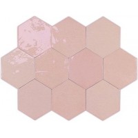 Плитка Zellige Hexa Pink 10,8x12,4