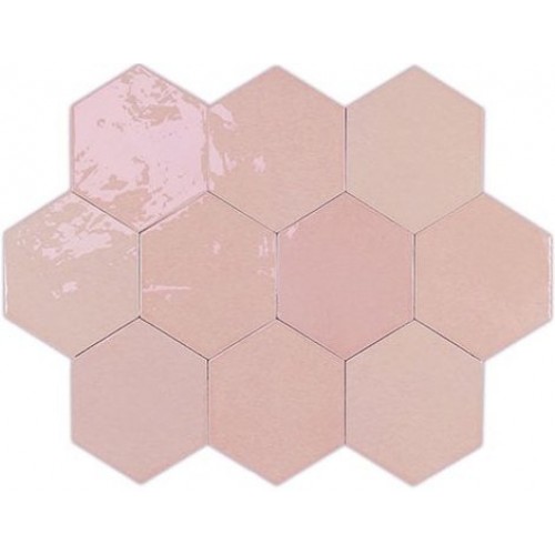 WOW Плитка Zellige Hexa Pink 10,8x12,4 