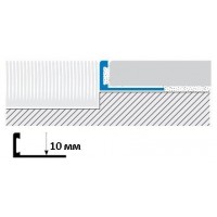 Декоративный профиль Trimec TR100 Aluminium Silver (Алюминиевое серебро) 1x270