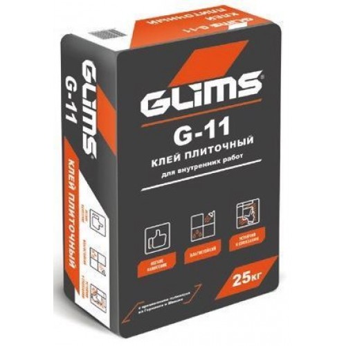 Glims Клей G-11 плиточный стандартный 25 кг 