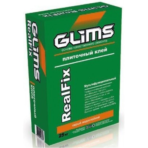 Glims Клей RealFix плиточный c высокой адгезией 25 кг 