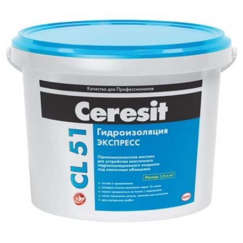 Ceresit CL 51 Эластичная гидроизоляционная мастика 5 кг 