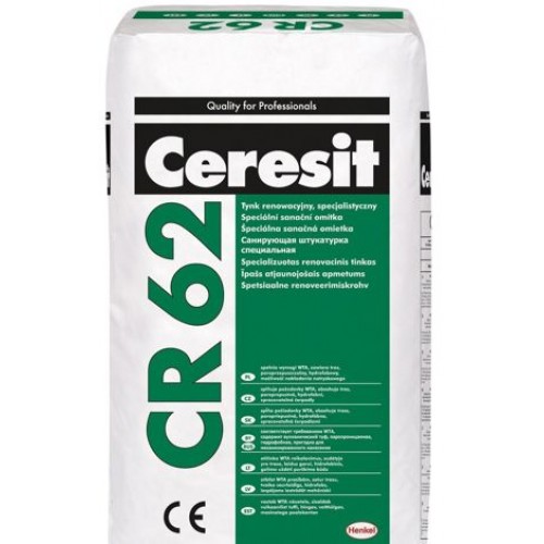 Ceresit CR 62 WTA Гидрофобная санирующая штукатурка (20 кг) 