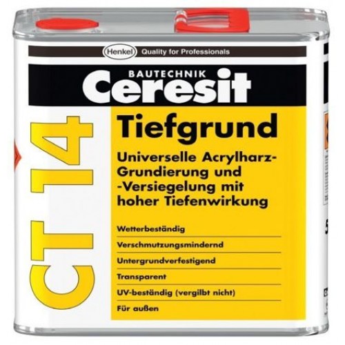 Ceresit CT 14 Грунтовка универсальная глубоко проникающая (5 л) 