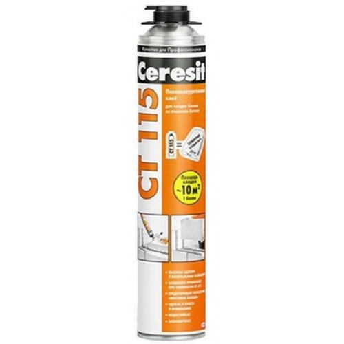 Ceresit CT 115 Пенополиуретановый клей для кладки блоков из ячеистого бетона (0,85 л) 