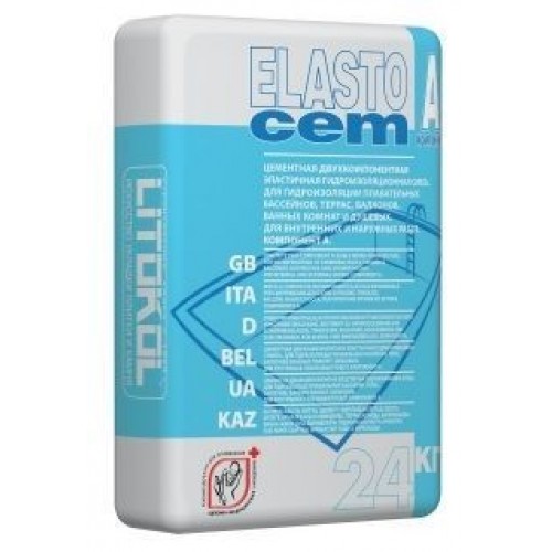 Litokol ELASTOCEM компонент А (сухая смесь) (24 кг) 