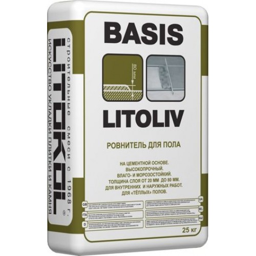 Litokol LITOLIV BASIS Ровнитель для пола 25 кг 