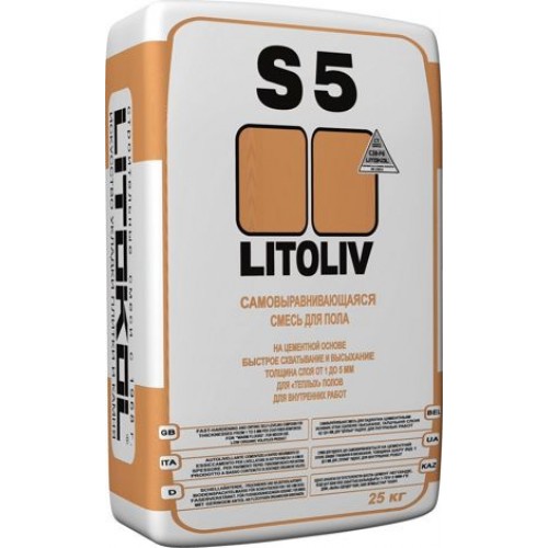 Litokol LITOLIV S5 Самовыравнивающаяся смесь для пола 25 кг 