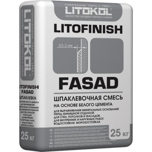 Litokol LITOFINISH FASAD Шпатлевка 25 кг 