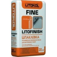 LITOFINISH FINE шпатлевка полимерная финишная белая 20 кг