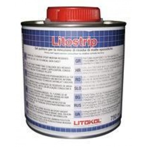 Litokol LITOSTRIP Гель для очистки облицовочной поверхности и остатков эпоксидных составов LITOCHROM STARLIKE или EPOXYSTUK X90 (0,75 л) 