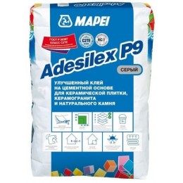 Клей Adesilex P9 Цементный для керамической плитки, серый (25 кг)