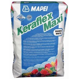 Клей Keraflex Maxi на цементной основе для керамической плитки и камня, белый (25 кг)