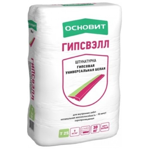 Основит Основит Гипсвэлл белый Т-25 30 кг 