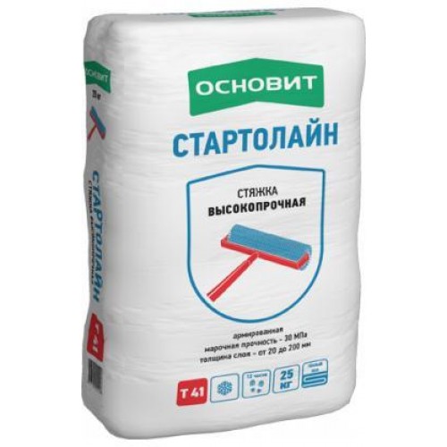 Основит Основит Стартолайн Т-41 стяжка высокопрочная 25 кг 