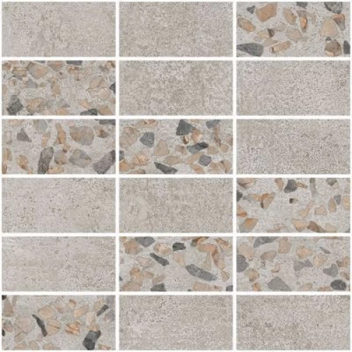 Vitra Декор Beton-Terrazzo Мозаичный микс Темный Лаппато Ректификат 29,7x29,7 K9498938LPR1VTE0