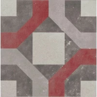 Декор Docks Dec. Combi 4 Gri/Rosso Rett. 30x30