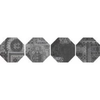 Декор Riabita il Cotto Ottagona Pattern Black S/4 24x24