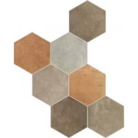Керамогранит Riabita il Cotto Esagona Mix Natural (Classic, Feng Shui, Minimal, Natural) 24x27,7