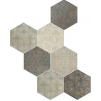Керамогранит Riabita il Cotto Fabric Esagona Mix Minimal (Industrial, Minimal, Shabby Chic) 24x27,7