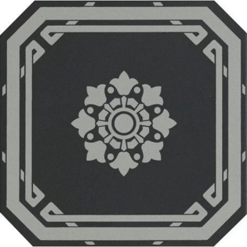 Ceramiche Grazia Керамогранит Old England Ottagono Black London 20x20 OEODB6