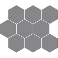 Декор Cambia gris lappato Heksagon 27,53x33,4