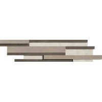Декор Industrial Modulo Listello Sfalsato Mix 3D Ivory/Moka/Taupe Soft 15x60