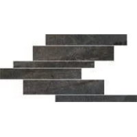 Декор Walks Black Modulo Listello Sfalsato Soft 21x40