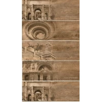 Декор Italian Wood Dark Brown/Темно-коричневый Структурированный 20x60