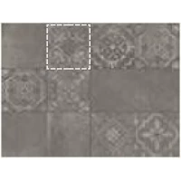 Декор Icone Bleu Decore Gris 20x20