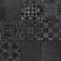 Декор Icone Bleu Decore Noir 60x60