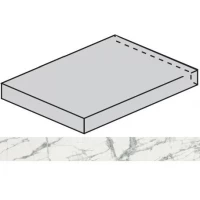 Ступень Charme Deluxe Floor Project Invisible White Scalino Angolare Sx 33x80
