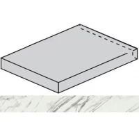 Ступень Charme Deluxe Floor Project Statuario Fantastico Scalino Angolare Sx 33x80
