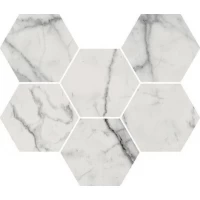 Мозаика Charme Evo Floor Project Statuario Mosaico Hexagon