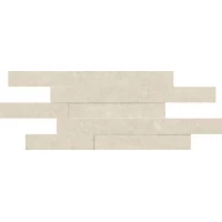 Декор Genesis White Мозаика Брик 3D 28x78