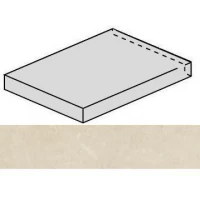 Ступень Genesis Moon White угловая левая 33x60