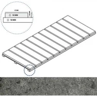 Керамогранит Genesis X2 Saturn Grey Решетка стрим 10 25x60