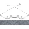 Italon Угол Genesis X2 Jupiter Silver Бортик с выемкой закругленный 30 60x60 620090000603