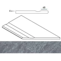 Угол Genesis X2 Jupiter Silver Бортик с выемкой закругленный правый 30x60
